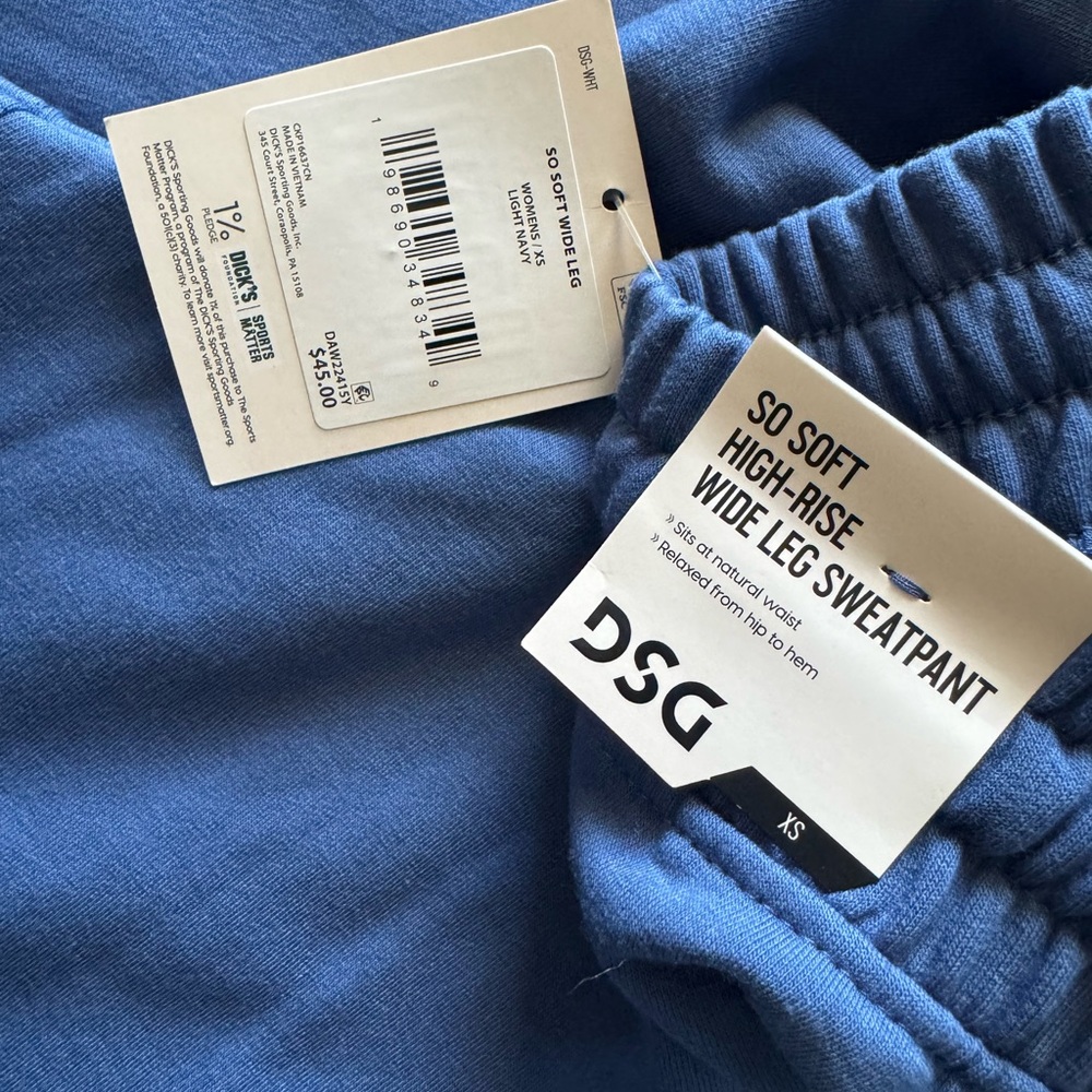 DSG So Soft High-Rise Wide Leg Sweatpant. Size XS, NWT! - Picture 2 of 3